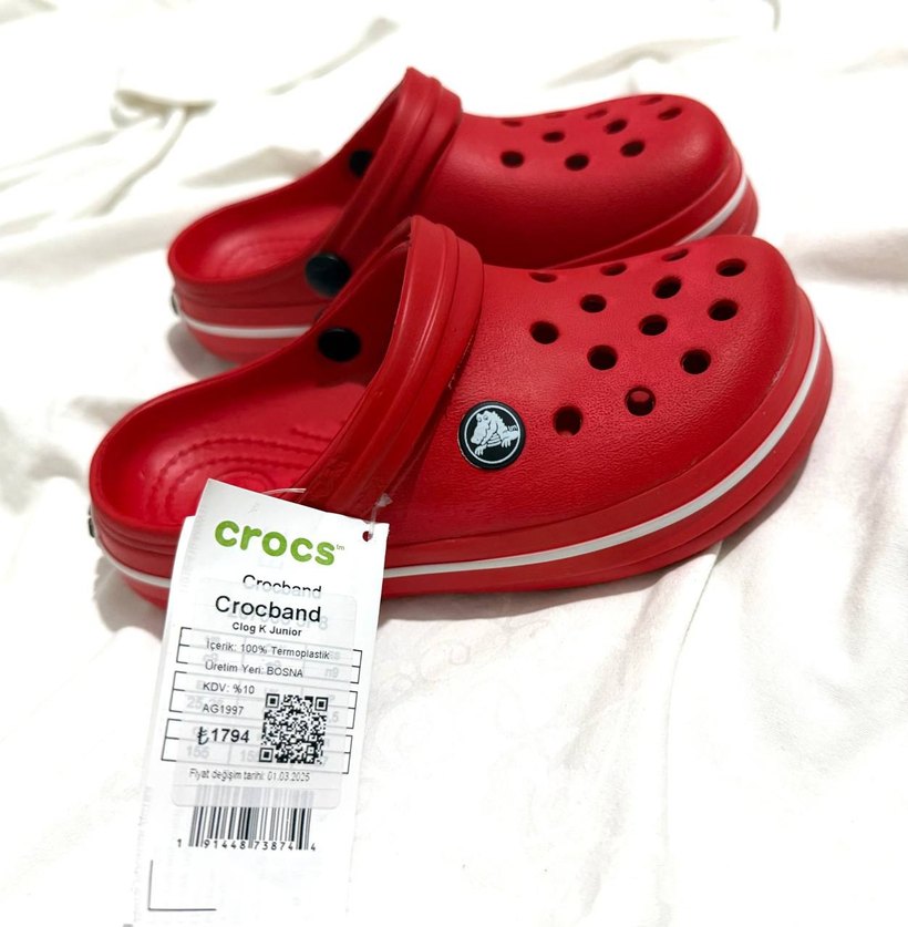 Kız Çocuk Kırmızı Kaydırmaz Terlikler - Görsel 5