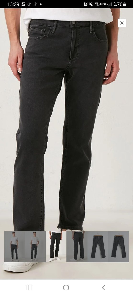 SiyahErkek Regular Fit Kot Pantolon - Görsel 3