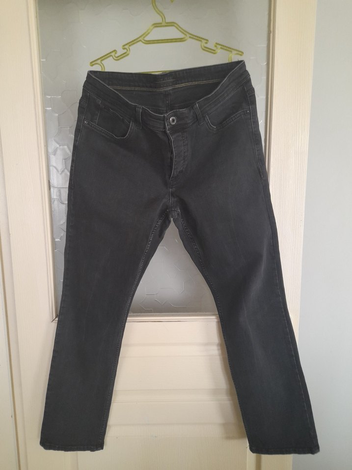 SiyahErkek Regular Fit Kot Pantolon - Görsel 5