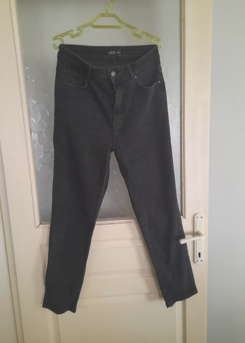 Regular Fit siyah Kadın Jean Pantolon - Görsel 3