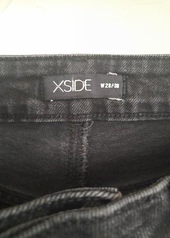 Kadın Siyah Midi Denim Pantolon - Görsel 3