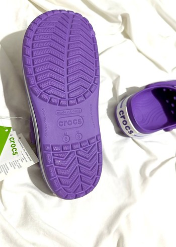 Mor Velcro Kız Terlikleri Renkli Desenli - Görsel 2