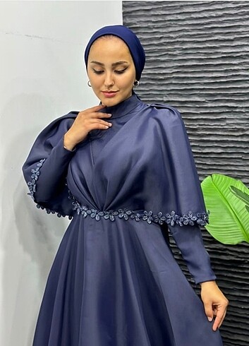 Henna Gelinlik Hennin Pelerinli Abiye Nişan Tesettür