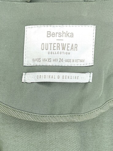 xs Beden yeşil Renk Bershka Trenchcoat p İndirimli.