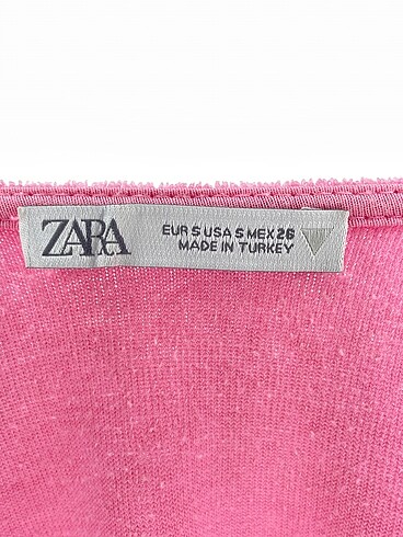 s Beden pembe Renk Zara Kısa Elbise %70 İndirimli.