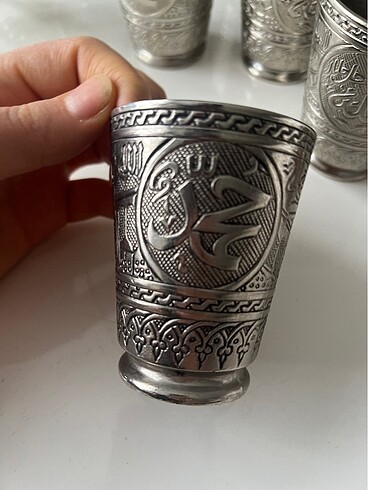 Gümüş kadeh bardak takım - Görsel 2