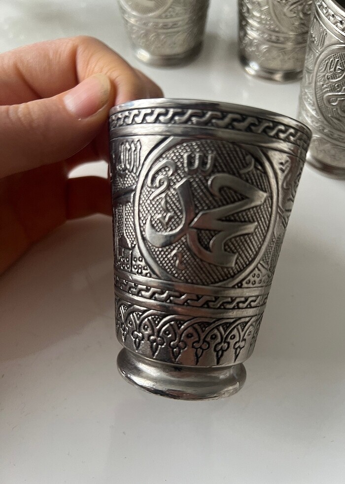 Gümüş kadeh bardak takım - Görsel 2