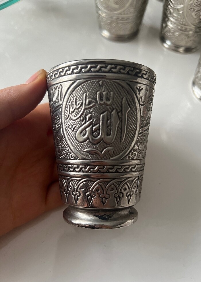 Gümüş kadeh bardak takım - Görsel 3