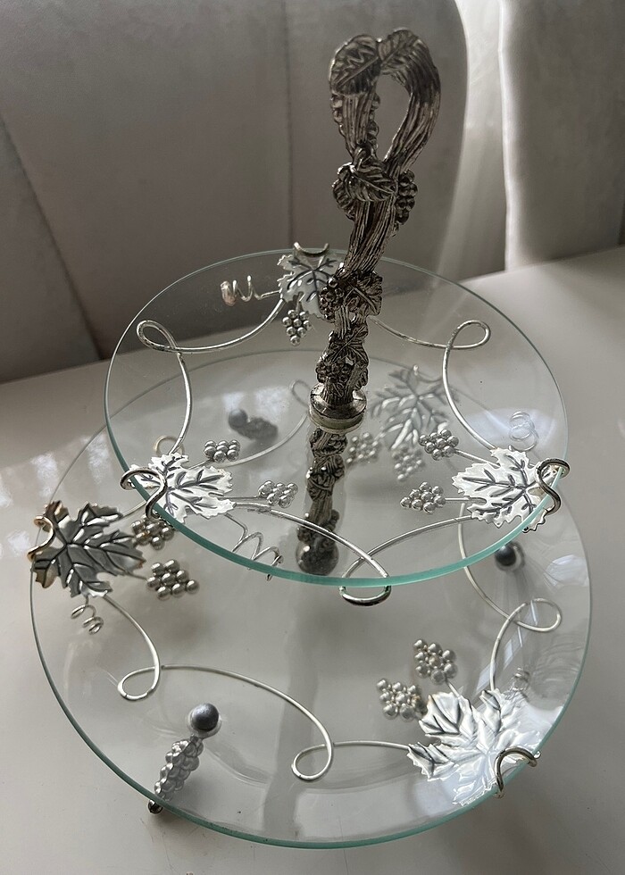 İki katlı cam sunumluk - Görsel 3