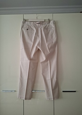 46 Beden beyaz Renk Bej Regular Fit Erkek Pantolon