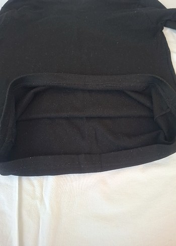 Kız Çocuk Siyah Uzun Kollu Basic Tişört - Görsel 6