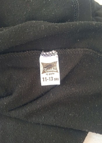 Kız Çocuk Siyah Uzun Kollu Basic Tişört - Görsel 9