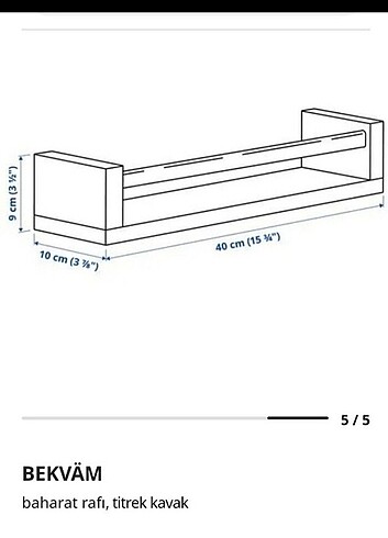Ikea Çok amaçlı ahşap raf