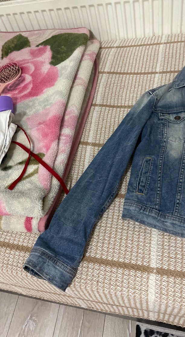 Düğmeli Mavi Kadın Denim Ceket kot - Görsel 3