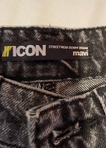 Gri Yırtık Detaylı Salaş Kadın Jean - Görsel 3