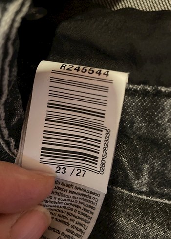 Gri Yırtık Detaylı Salaş Kadın Jean - Görsel 4