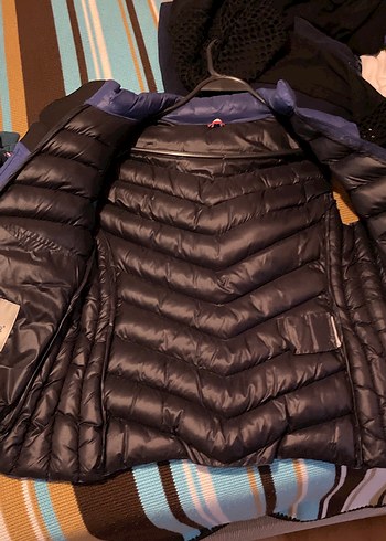 Siyah Kadın Kışlık Biker Mont - Görsel 2