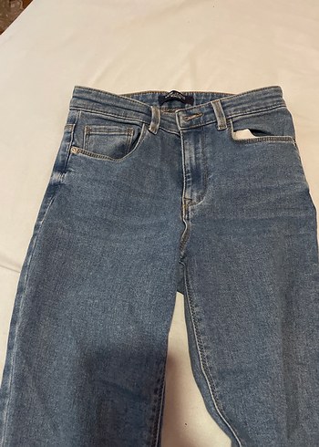 Kadın Mavi Denim Skinny Jean - Görsel 3