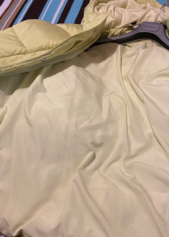 Sarı Midi Kadın Kışlık Mont - Görsel 7