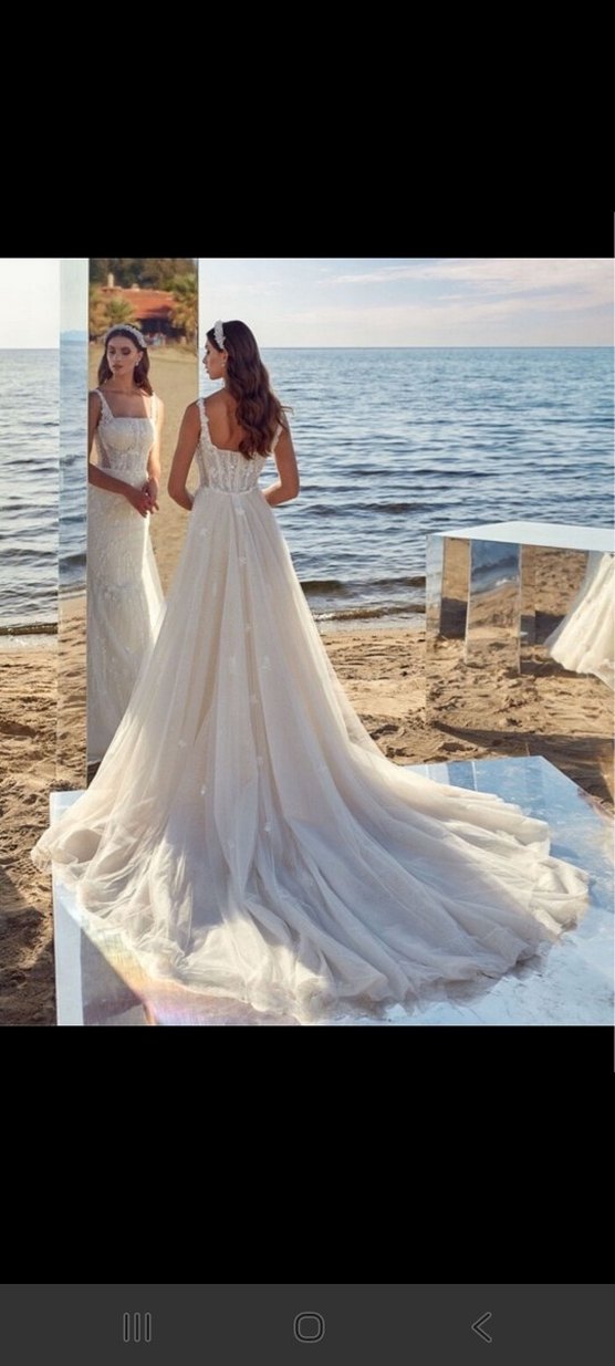 Çıkarılabilir kuyruklu balık Kesim Gelinlik - Görsel 2