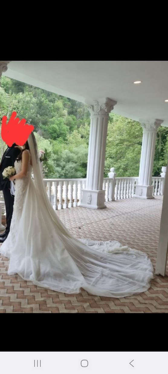 Çıkarılabilir kuyruklu balık Kesim Gelinlik - Görsel 4