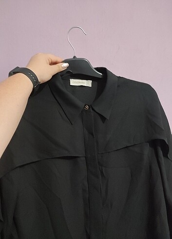 42 Beden Kadın siyah bluz gömlek