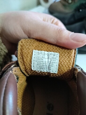 27 Beden kahverengi Renk Timberland çocuk ayakkabısı 