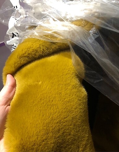 xl Beden Mango peluş kürk