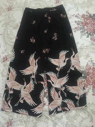Kuş desenli pantolon