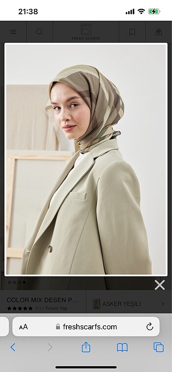 Armine Fresh Scarfs desenli eşarp