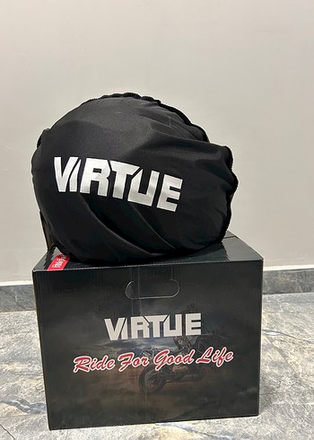 VIRTUE Siyah Motosiklet Kaskı - Görsel 6