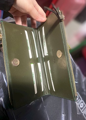 Vakko Siyah Deri Tokalı Kadın Cüzdan - Görsel 2