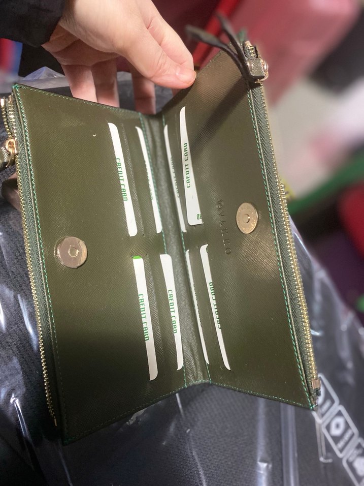 Vakko Siyah Deri Tokalı Kadın Cüzdan - Görsel 2