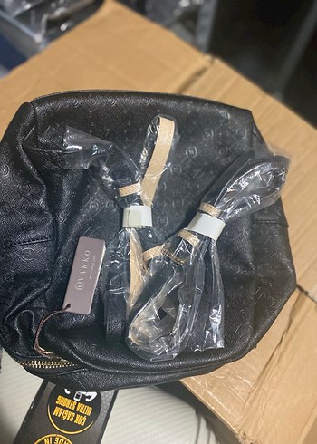 Kadın Siyah Deri Sırt Çantası - Görsel 2