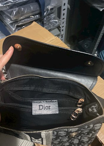 Gri Deri Baskılı Bel Detaylı Kadın Çanta - Görsel 3