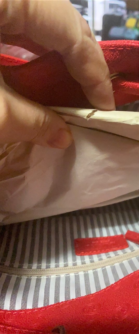 Kırmızı Süet Kadın Çanta - Görsel 2