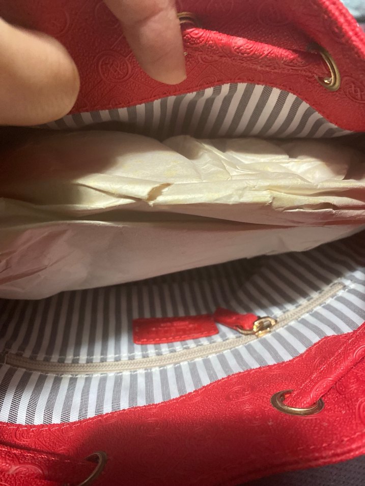 Kırmızı Süet Kadın Çanta - Görsel 3