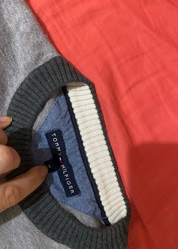 Tommy Hilfiger Gri Fermuarlı Sweatshirt - Görsel 2