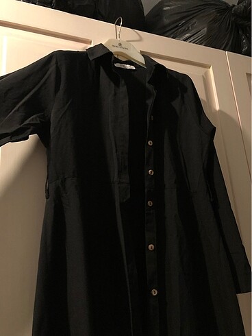 siyah gömlek elbise