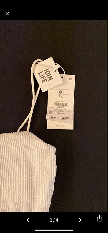 Bershka Bershka Beyaz Body ve mavi sweat