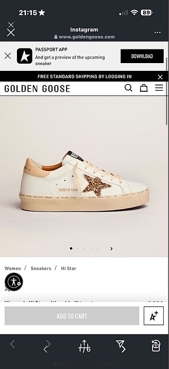 Golden goose deluxe ayakkabı