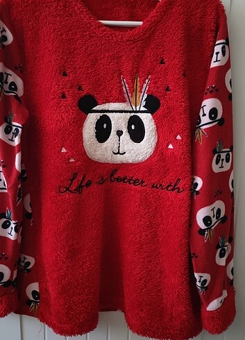 universal Beden kırmızı Renk Pijama