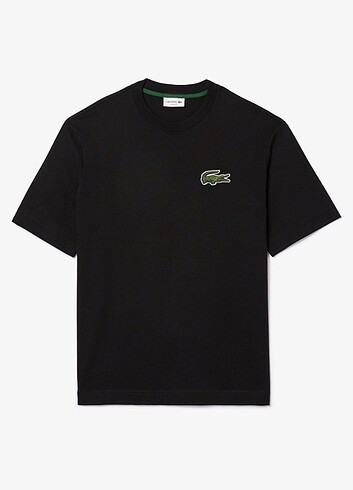 Lacoste Unisex Bisiklet Yaka Siyah T-Shirt