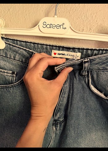 xs Beden mavi Renk Pul İşlemeli Mavi Kot Mini Etek