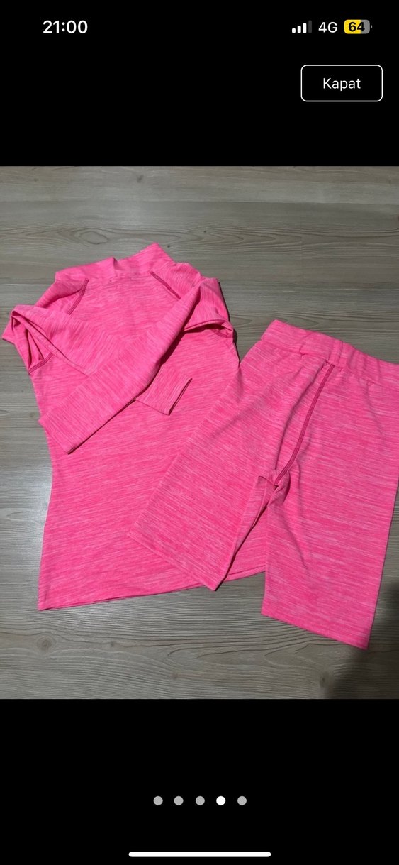 Pembe Mini Uzun Kollu Spor Takım - Görsel 4
