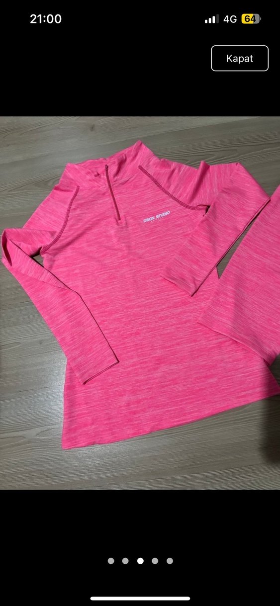 Pembe Mini Uzun Kollu Spor Takım - Görsel 3