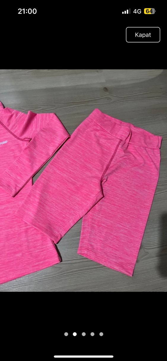 Pembe Mini Uzun Kollu Spor Takım - Görsel 2