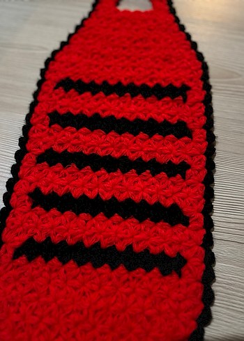 Kırmızı Siyah Çift Kulplu Banyo Süngeri - Görsel 4