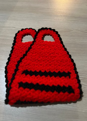 Kırmızı Siyah Çift Kulplu Banyo Süngeri - Görsel 5