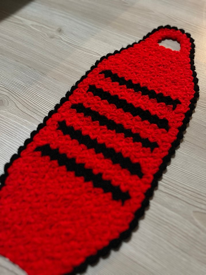 Kırmızı Siyah Çift Kulplu Banyo Süngeri - Görsel 2